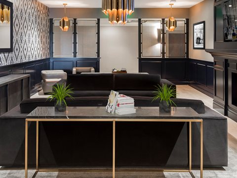 An entertainment area for private parties